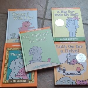 Elephant & Piggie Book Set of 5 kids Hard cover books by Mo Willems